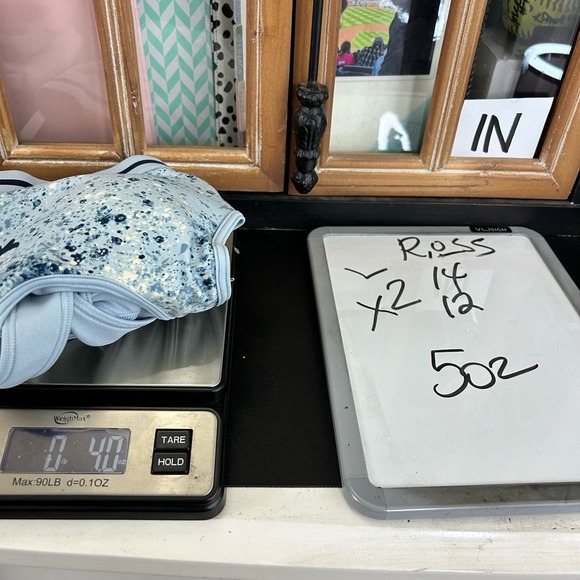 NWT Under Armour x Project Rock Womens Blue Spotted Crossback Sports Bra 1371365 - Picture 11 of 11